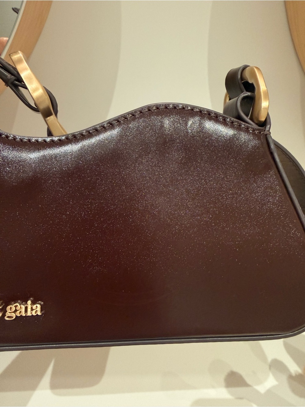 Cult Gaia Malvi Shoulder Bag Espresso - Picture 13 of 14